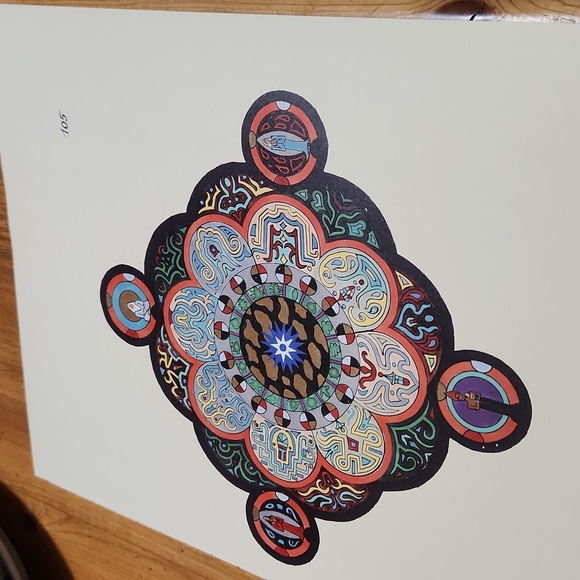 Carl Jung Red Book - Mandala 105- Liber Novus: Fine Art Print 15x11.5" From Book - Picture 2 of 3